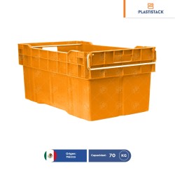 Caja enfilable cerrada con asa metal | 78 x 44 x 35 cm