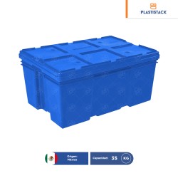 Caja montreal cerrada de 28 con tapa | 60 x 40 x 28 cm