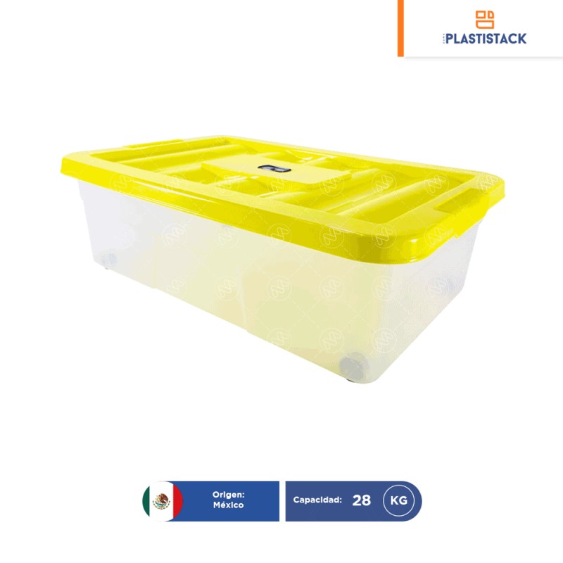 Caja Erick 20 c/ruedas y tapa | 58 x 40 x 20 cm