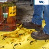 Rollo absorbente BrighSorb de alta visibilidad para seguridad Hazmat 30?x150? SPC