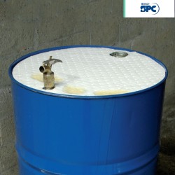 Tapete absorbente cubre tambos c/25 piezas Aceite