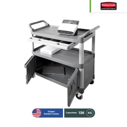 Carro para instrumentos c/puertas y cajón Xtra Rubbermaid