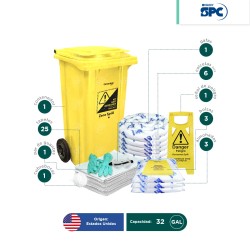 Kit antiderrames móvil para aceite y derivados del petróleo SPC 32 Gal | absorción 31 Gal