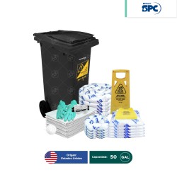 Kit antiderrames móvil para aceite y derivados del petróleo SPC 50 Gal | absorción 44 Gal V2
