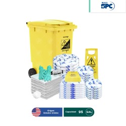 Kit antiderrames móvil para aceite y derivados del petróleo SPC 95 Gal | absorción 83 Gal