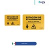 Señal de PVC con leyenda Estación de Kit Antiderrame Zugy