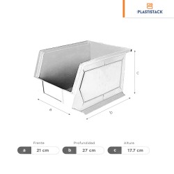 Gaveta de plástico No 06 | 27 x 21 x 17.7 cm | 10.5? x 8.33? x 6.75?
