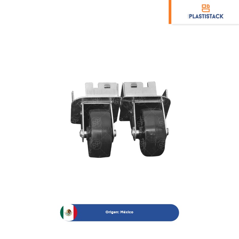 Ruedas fijas contenedor méxico y milano 2 piezas