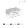 Gaveta de plástico No 07 | 37.7 x 23.2 x 17.8 cm | 14.75? x 9.33? x 7?