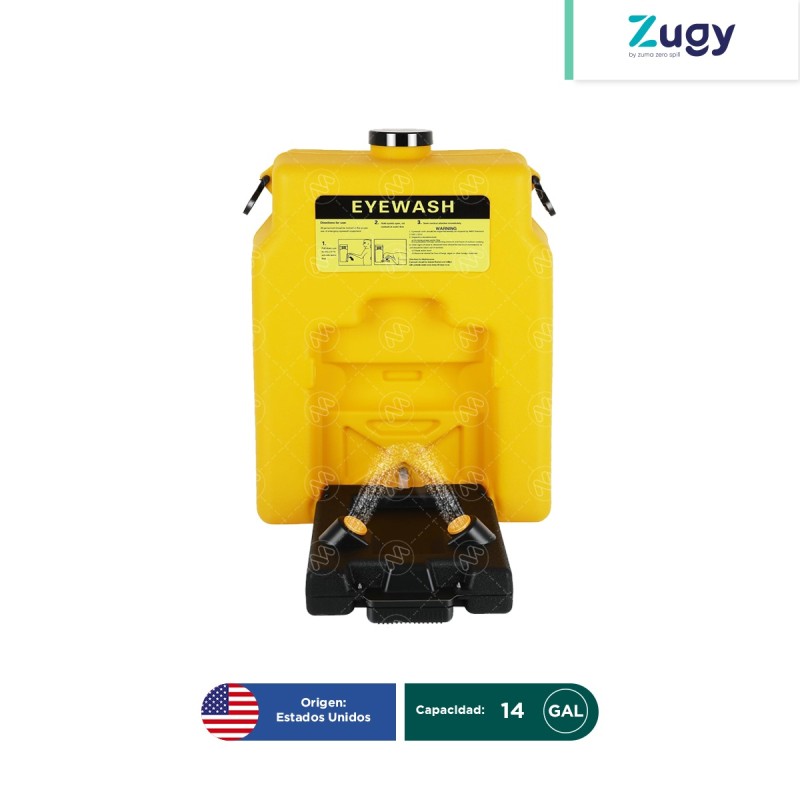 Estación portátil para lavado de ojos Zugy 14 Gal