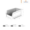 Gaveta de plástico No 02 | 17 x 10.5 x 7 cm | 6.75? x 4? x 2.75?