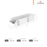 Gaveta de plástico No 11 | 37.5 x 12.3 x 8.6 cm | 14.5? x 4.75? x 3.33?