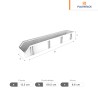 Gaveta de plástico No 12 | 60.5 x 12.3 x 8.6 cm | 23.75? x 4.75? x 3.33?
