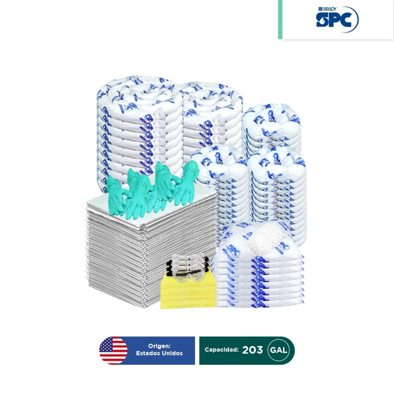 Repuesto para Carro antiderrames móvil para aceite y derivados del petróleo SPC 203 Gal | absorción 192 Gal