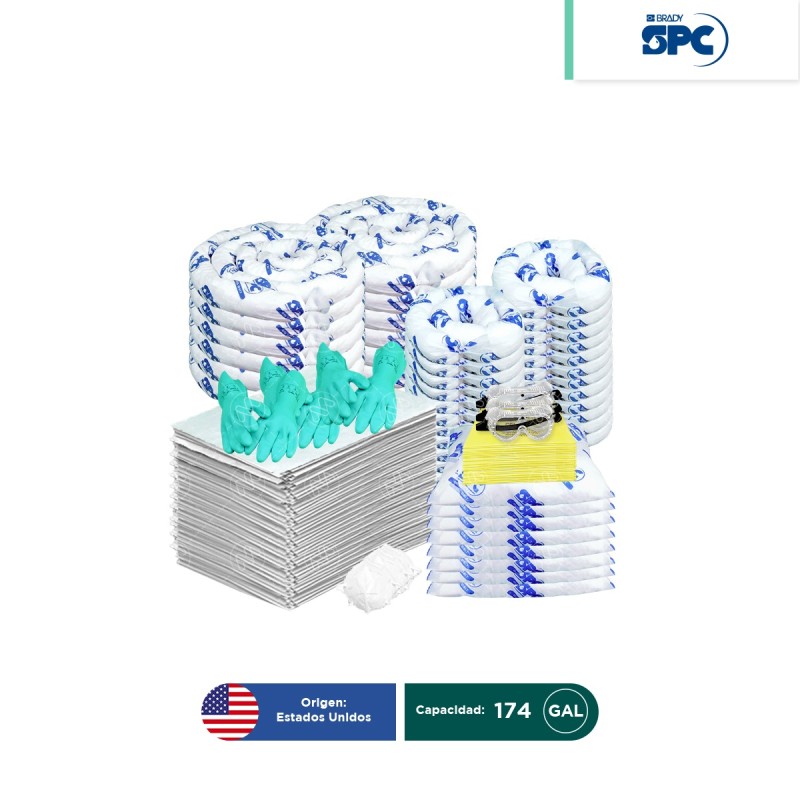 Repuesto para Carro antiderrames móvil para aceite y derivados del petróleo SPC 174 Gal | absorción 131 Gal