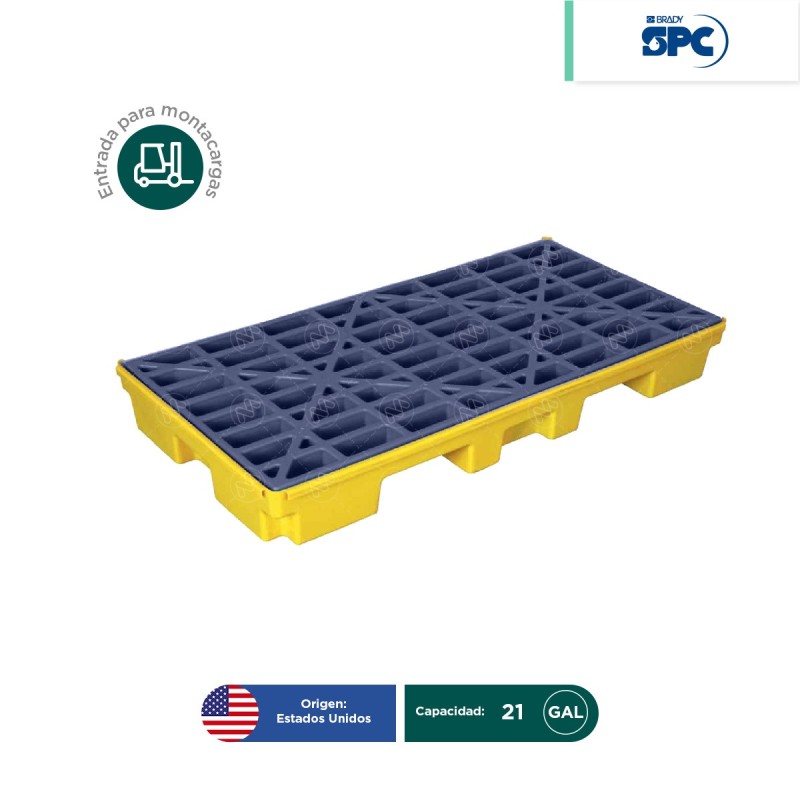 Plataforma antiderrames 2 tambos SPC