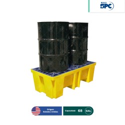 Tarima antiderrames 2 tambos SPC
