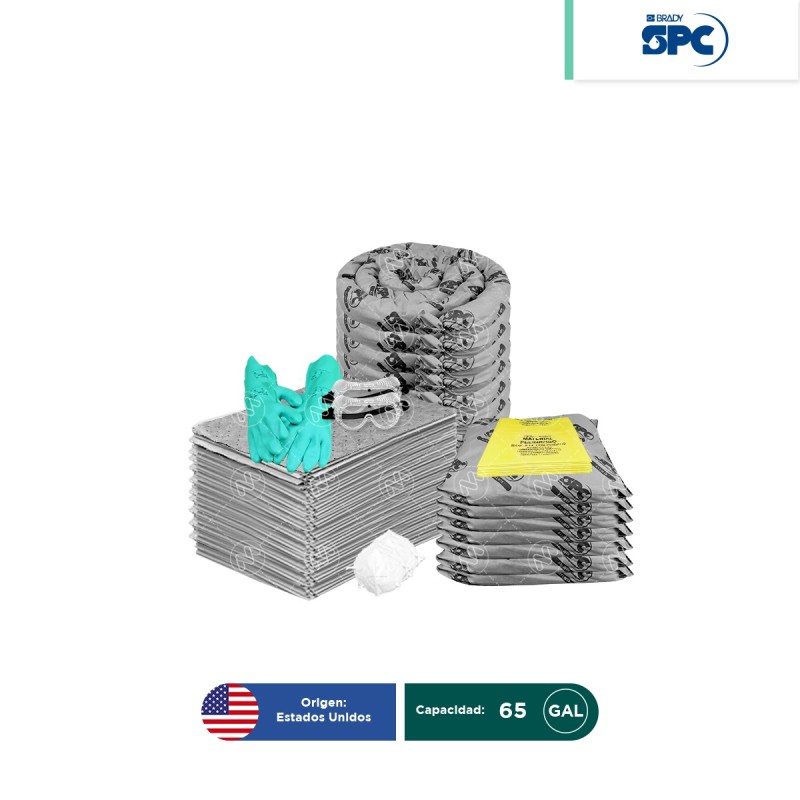 Repuesto para Kit antiderrames móvil universal SPC 65 Gal | absorción 60 Gal