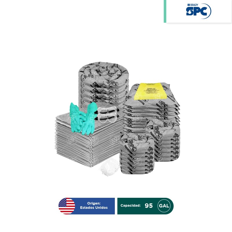 Repuesto para Kit antiderrames móvil universal SPC 95 Gal | absorción 80 Gal