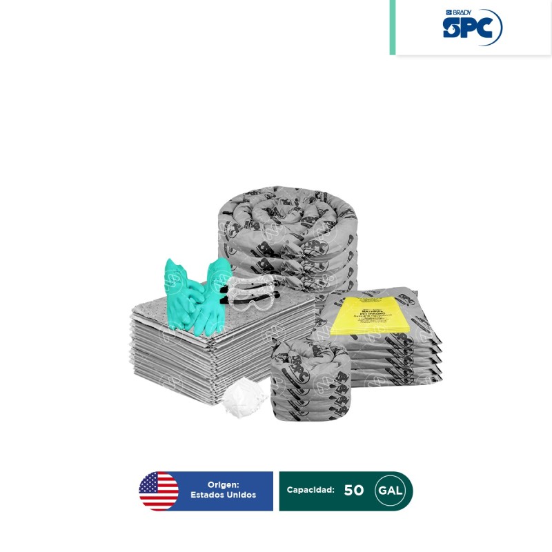 Repuesto para Kit antiderrames móvil universal SPC 50 Gal | absorción 42 Gal