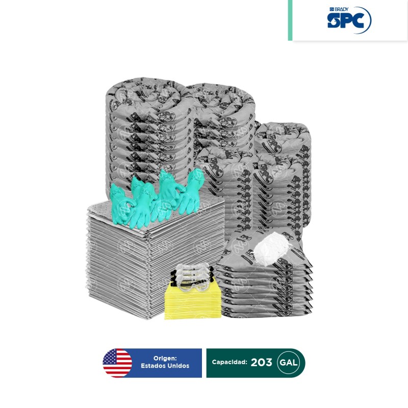 Repuesto para Carro antiderrames móvil universal SPC 203 Gal | absorción 185 Gal