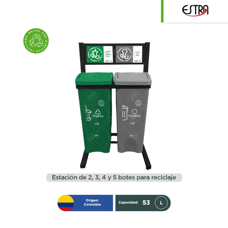 Estación ecológica 2 a 5 divisiones Estra MR 53 L