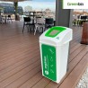 Bote de basura tapa perforada Greenbin 70 L