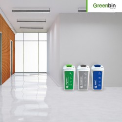 Combo Ecológico Bote de basura tapa perforada Greenbin 70 L