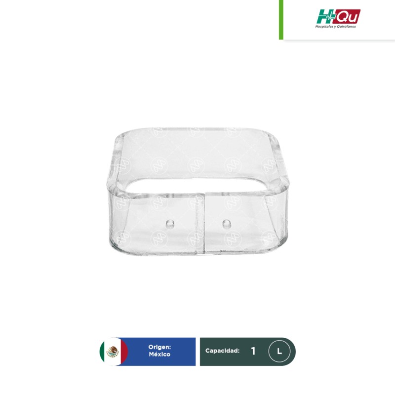 Soporte de pared para Contenedor para punzocortantes Rojo HQU