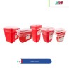 Soporte de pared para Contenedor para punzocortantes Rojo HQU