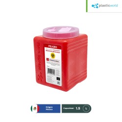Contenedor para punzocortantes 1.5 L