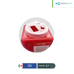 Contenedor para punzocortantes 2.7 L