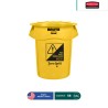 Contenedor redondo Brute con tapa Rubbermaid 55 Gal