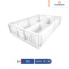 Caja para pollitos con división calada | 63 x 42 x 15 cm