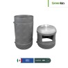 Contenedor basurero cenicero tipo tienda de conveniencia Greenbin 90 L