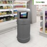 Contenedor basurero cenicero tipo tienda de conveniencia Greenbin 90 L