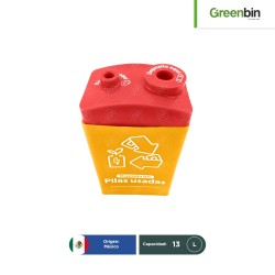Contenedor para pilas usadas Pro-Battery Greenbin 13 L