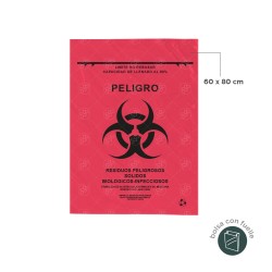 Combo bote de basura tapa vaivén Estra RPBI 35 L + paquete con 100 bolsas RPBI